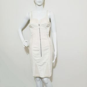 Rare Jean Paul Gaultier Ivory Bustier Dress